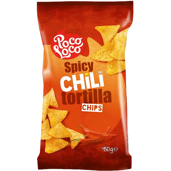 Poco Loco - Tortilla Chips - Spicy Chili [12 x 450g]