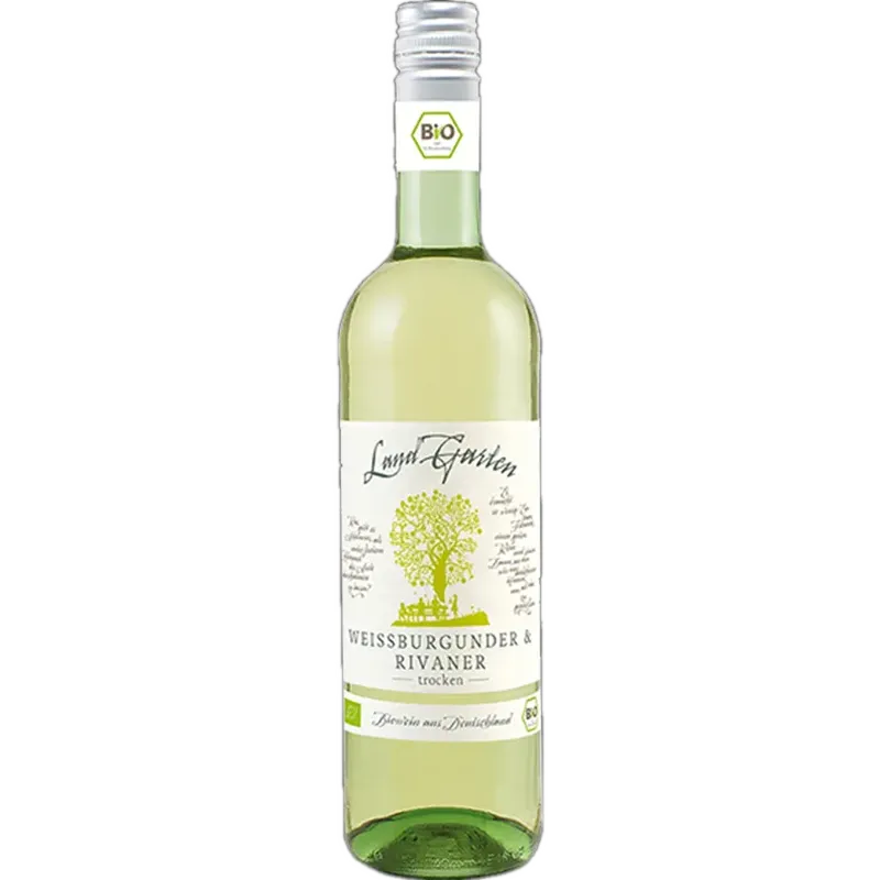 Landgarten - Weisser Burgunder ; Rivaner [6 x 0,75l] weiß; trocken; 11,5 % Vol.