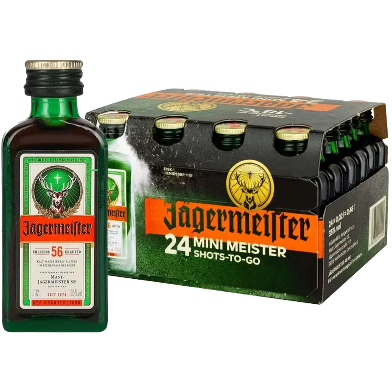 Jägermeister - Kräuterlikör [24 x 0,02l] 35,0 % Vol.