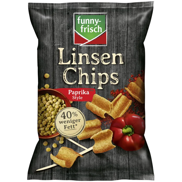 funny-frisch - Linsen Chips - Paprika Style [12 x 90g]