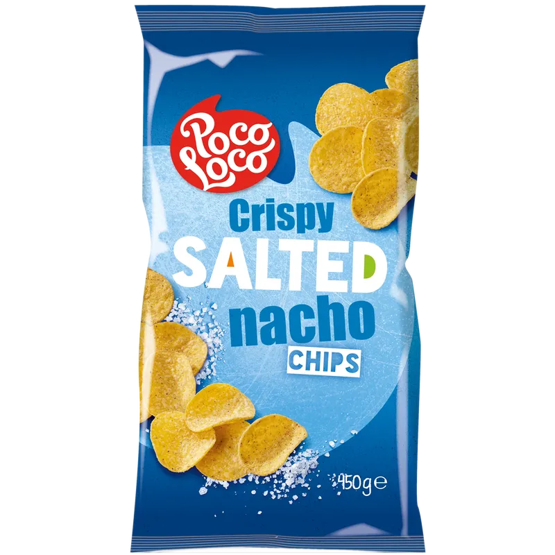 Poco Loco - Nacho Chips - Crispy Salted (rund) [12 x 450g]