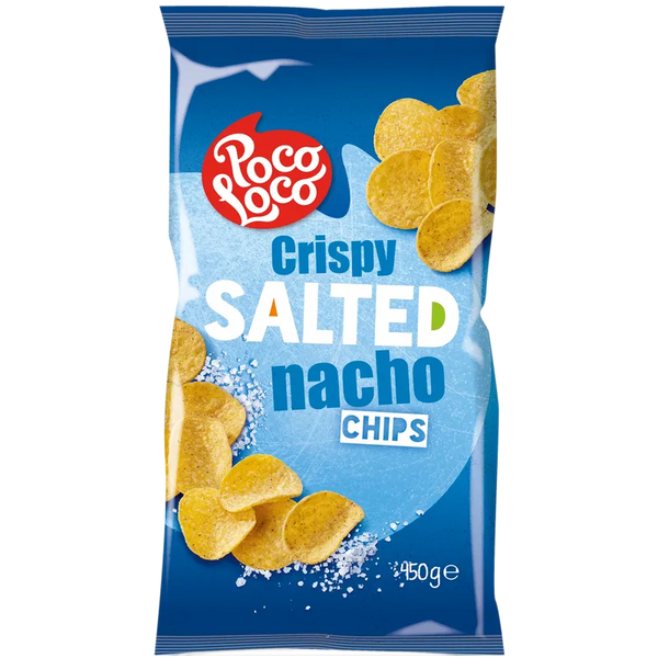 Poco Loco - Nacho Chips - Crispy Salted (rund) [12 x 450g]