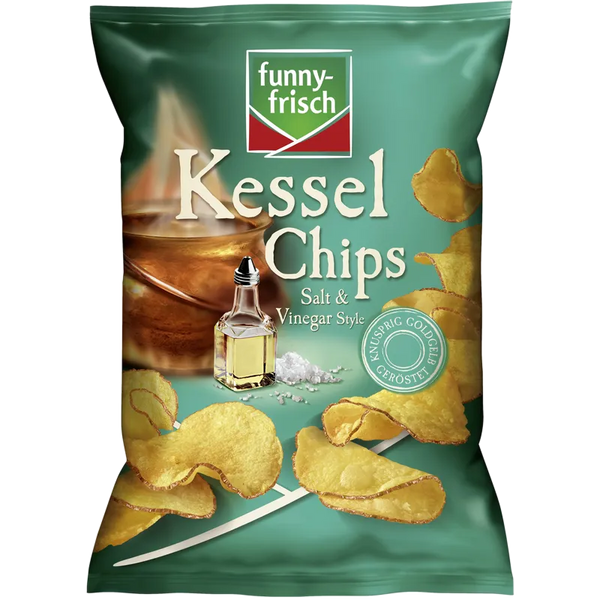 funny-frisch - Kessel Chips - Salt & Vinegar Style [10 x 120g]