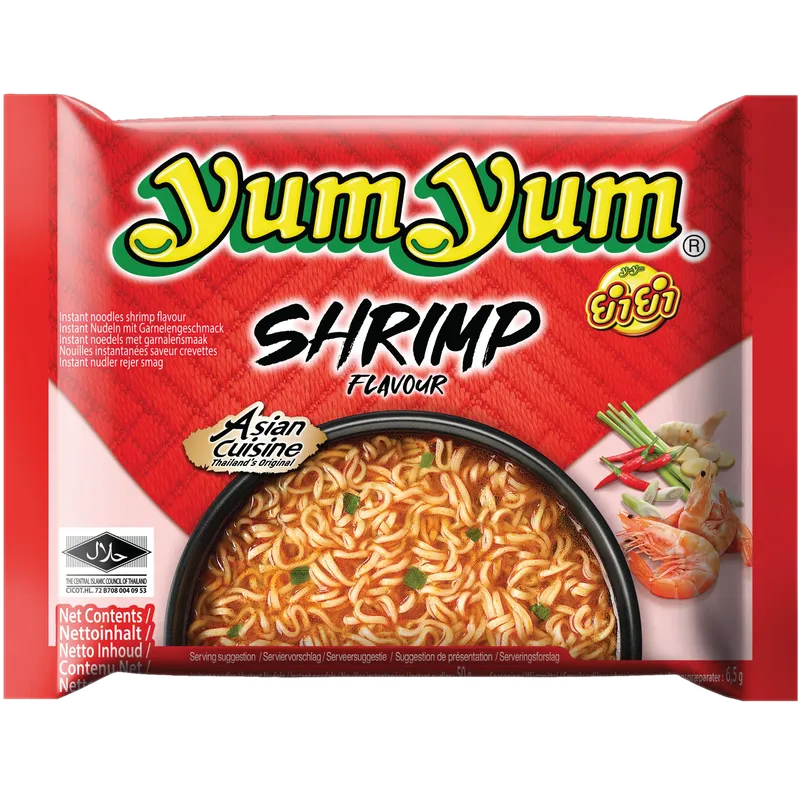 Yum Yum - Instant Nudelsuppe - Shrimps (Garnele) [30 x 60g]