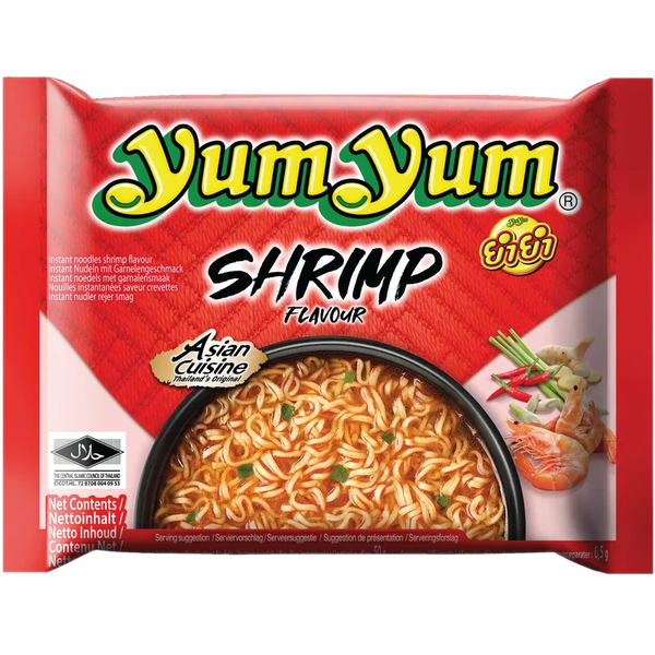 Yum Yum - Instant Nudelsuppe - Shrimps (Garnele) [30 x 60g]