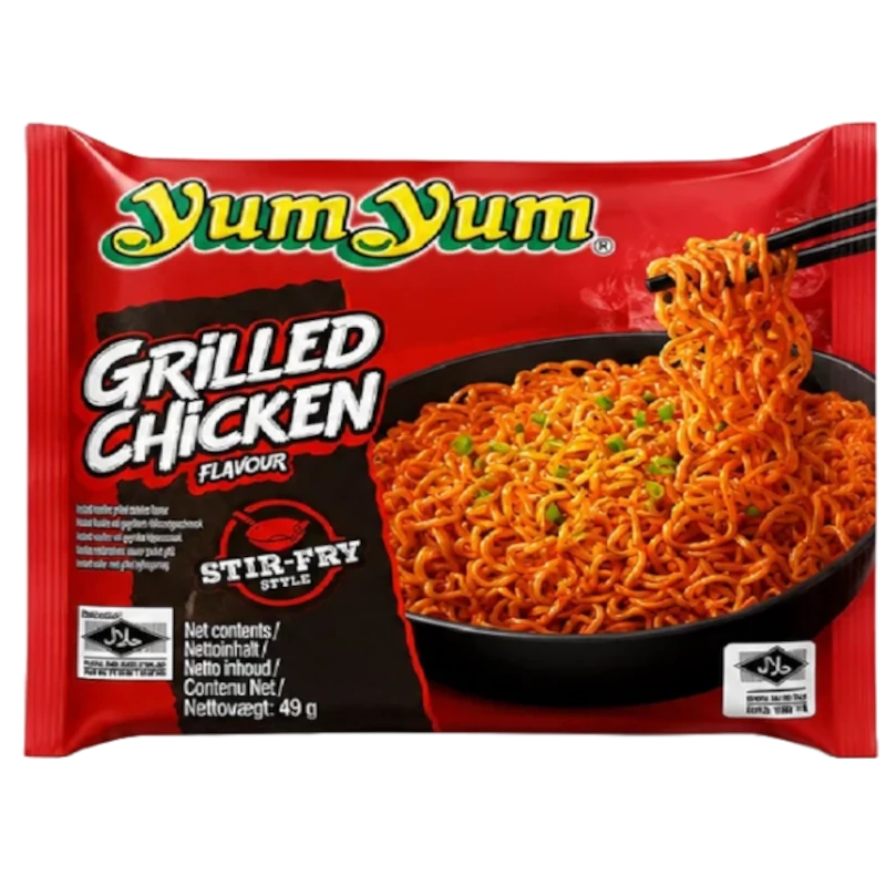 Yum Yum - Instant Nudelsuppe - Grilled Chicken [30 x 60g]