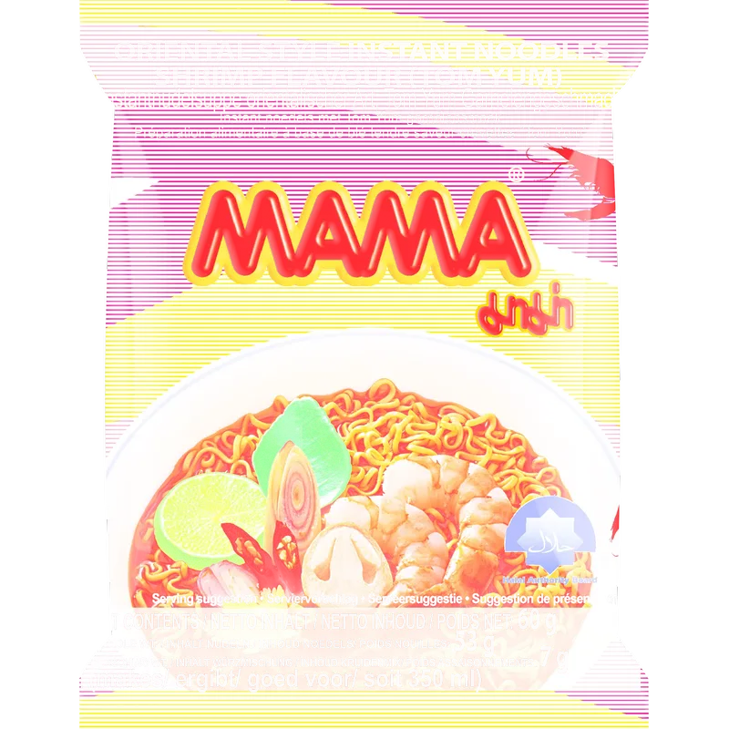 MAMA - Instant Nudelsuppe - Shrimps (Garnele) [30 x 60g]