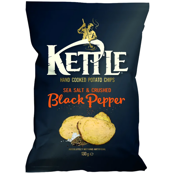 Kettle - Chips - Schwarzer Pfeffer [10 x 130g]