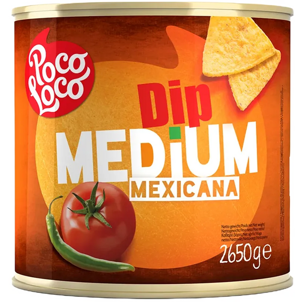 Poco Loco - Salsa Dip - Medium Mexicana [3 x 2650g]