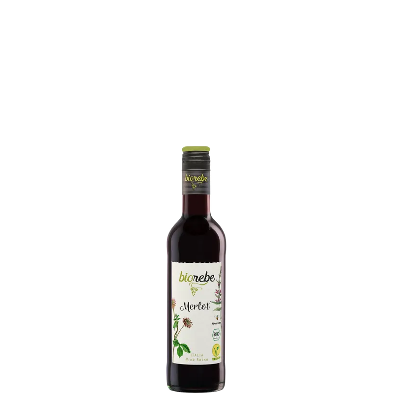 Biorebe - Merlot [12 x 0,25l] rot; trocken; 13,0 % Vol.