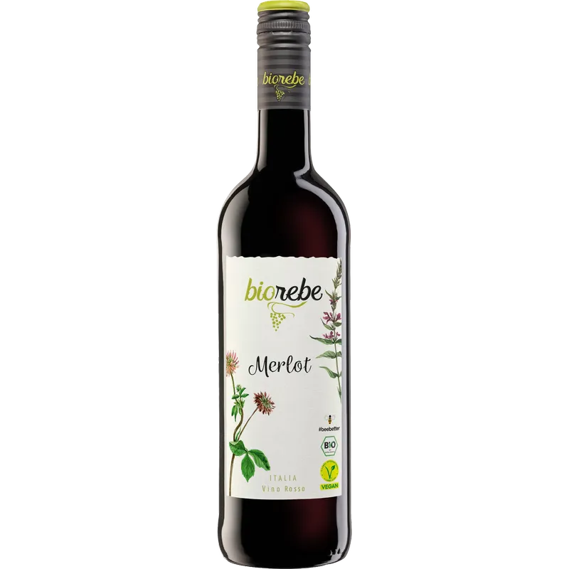Biorebe - Merlot [6 x 0,75l] rot; trocken; 12,0 % Vol.