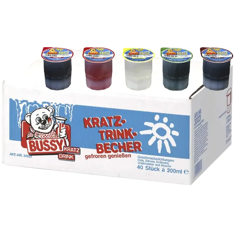 Bussy - Kratz-Trink-Becher [40 x 0,2l]