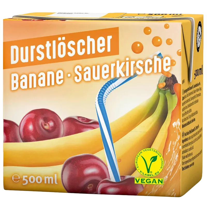 Durstlöscher - Banane-Sauerkirsche [12 x 0,5l]