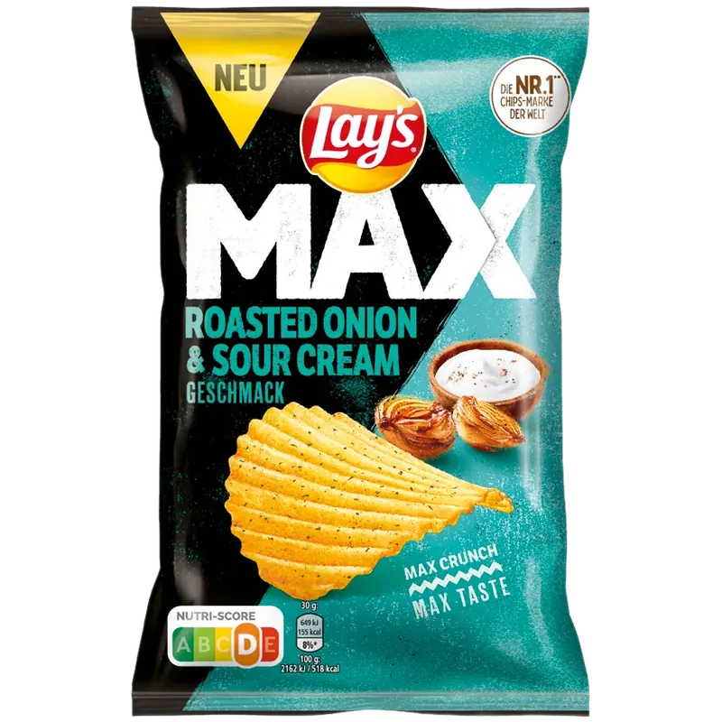 Lay's - MAX Roasted Onion & Sourcream [12 x 110g]