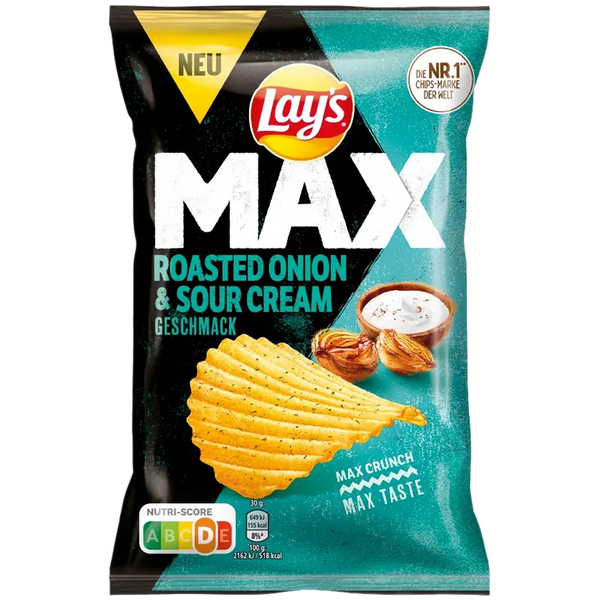 Lay's - MAX Roasted Onion & Sourcream [12 x 110g]